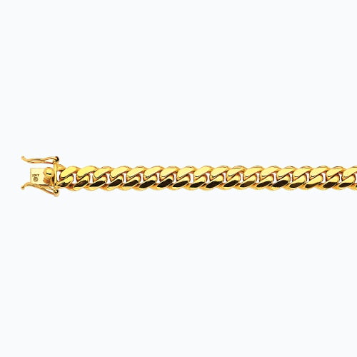 10K Yellow Gold 10mm Solid Supreme Miami Cuban Link Chain