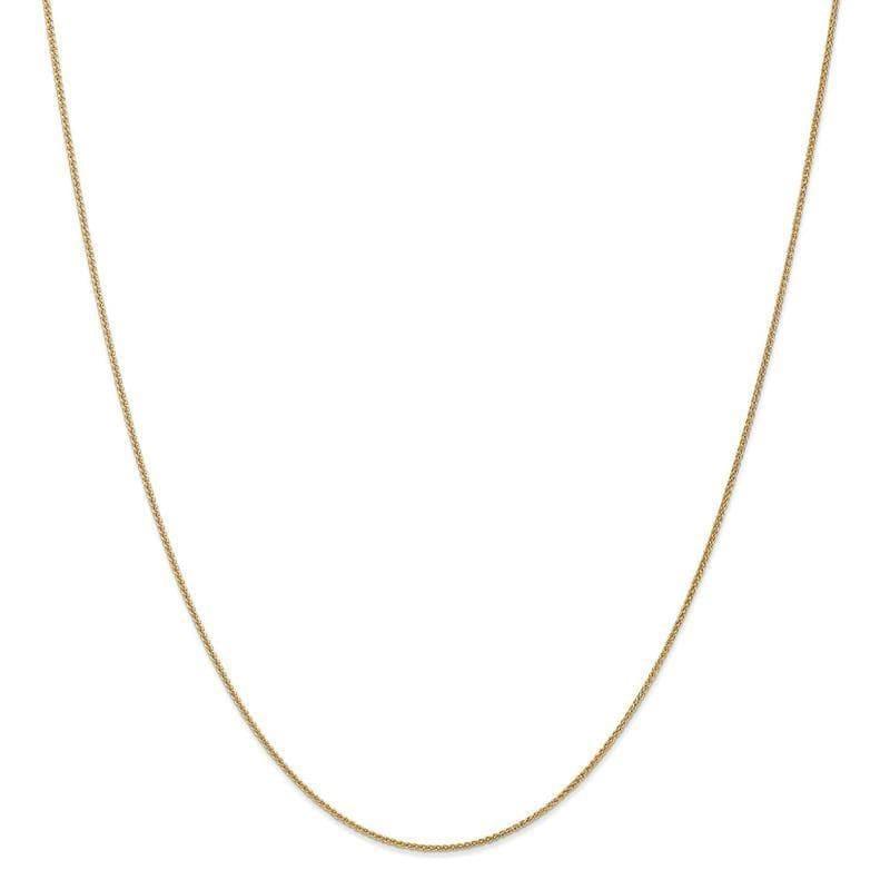 14k 1mm 10 Inch Solid Polished Spiga Bracelet - Seattle Gold Grillz