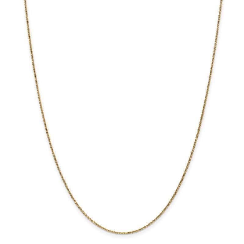 14k 1mm Cable Chain. Weight: 1.57, Length: 14", Width: 1 - Seattle Gold Grillz