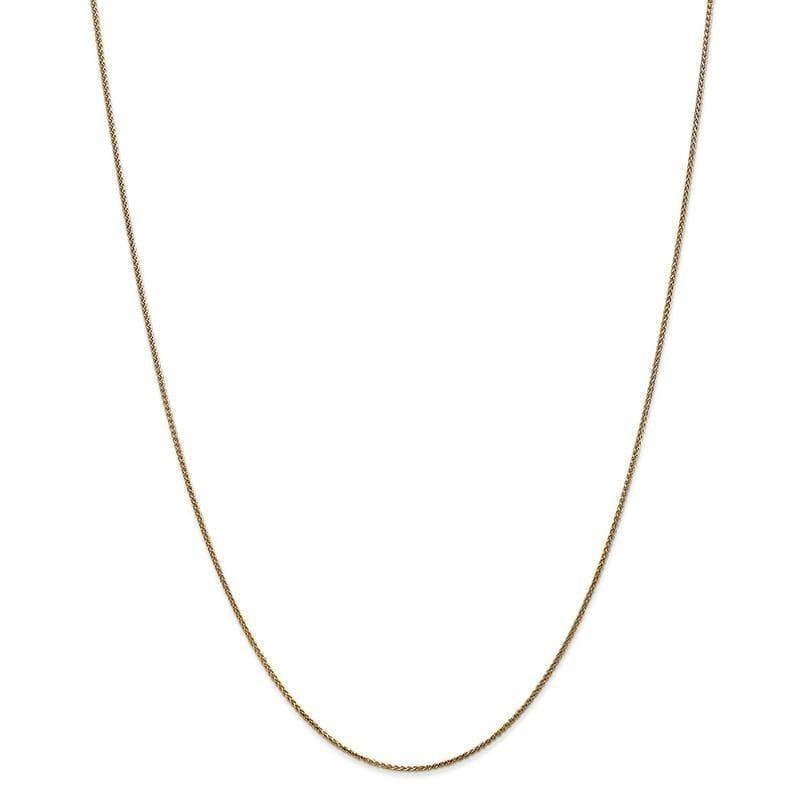 14k 1mm Solid Diamond Cut Spiga Chain - Seattle Gold Grillz