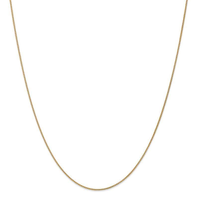 14k 1mm Solid Polished Spiga Chain - Seattle Gold Grillz