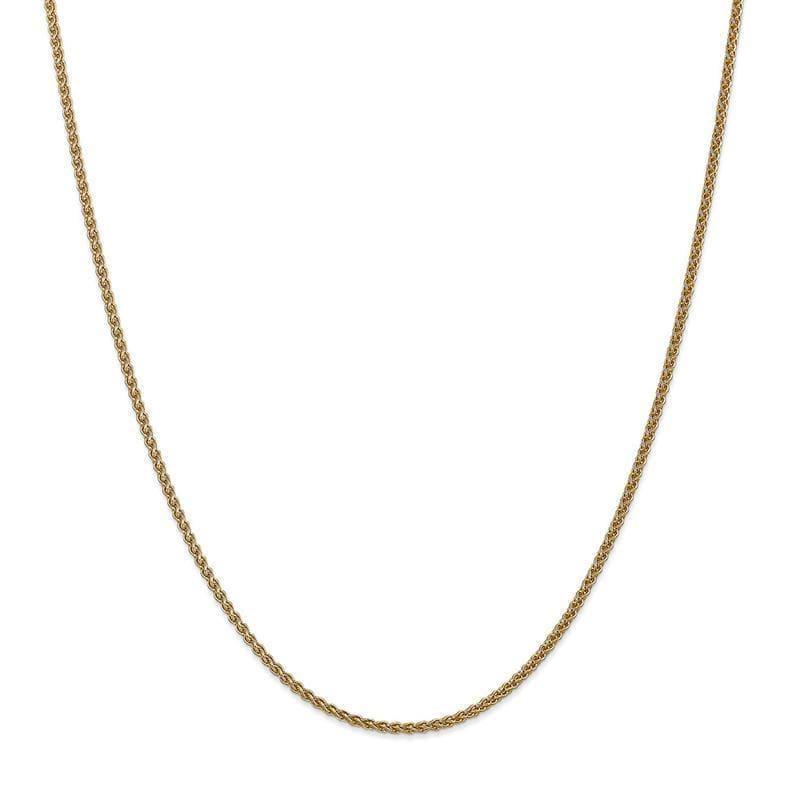 14k 1mm Solid Polished Spiga Chain - Seattle Gold Grillz