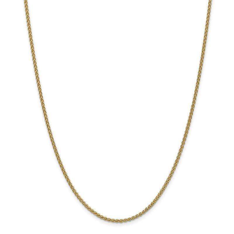 14k 2.00mm Spiga Chain. Weight: 6.11, Length: 14", Width: 2.25 - Seattle Gold Grillz