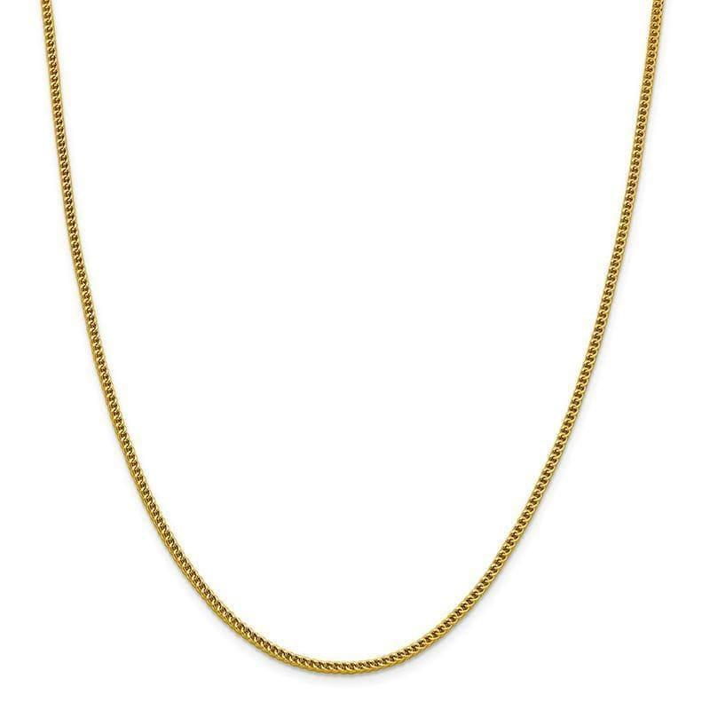 14k 2.2mm Semi-Solid Franco Chain - Seattle Gold Grillz