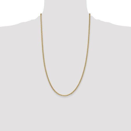 14k 2.40mm Semi-Solid Anchor Chain - Seattle Gold Grillz