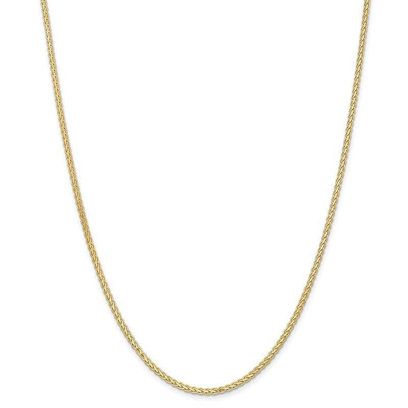 14k 2.5mm 7" Flat Wheat Bracelet - Seattle Gold Grills