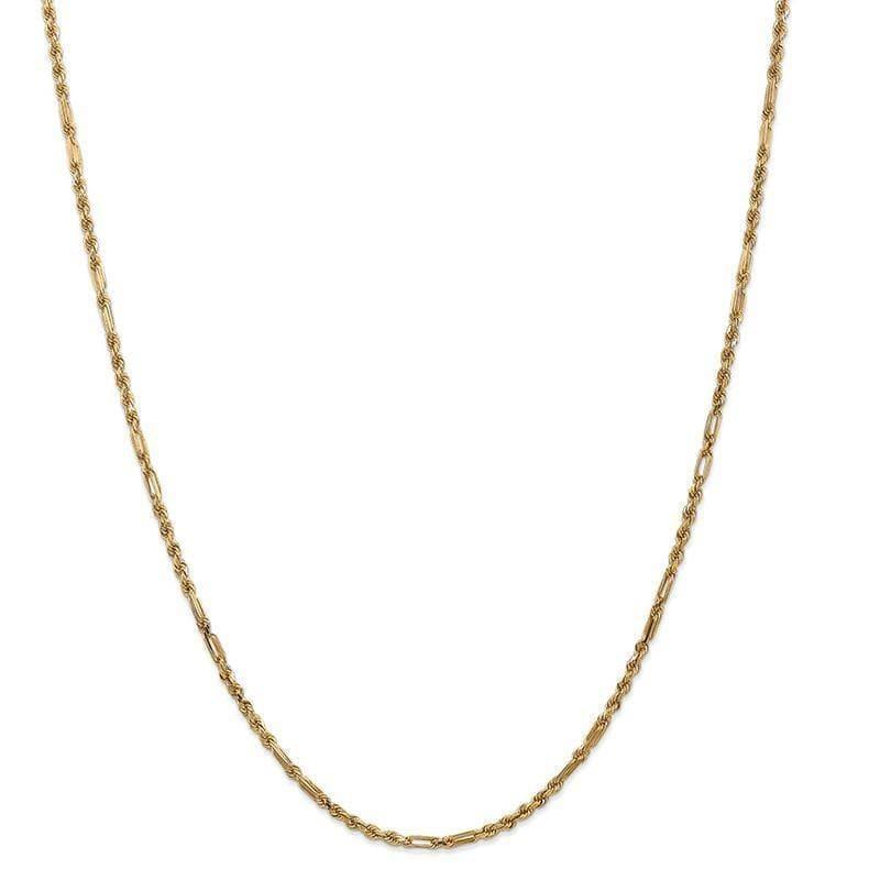 14k 2.5mm Milano Rope Chain - Seattle Gold Grillz