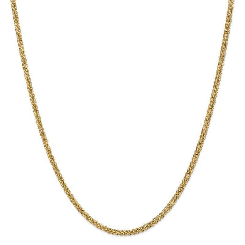 14k 2.60mm Semi-solid 3-Wire Wheat Chain - Seattle Gold Grillz