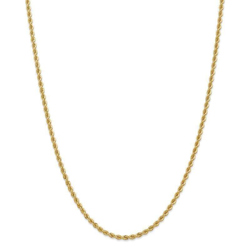 14k 2.75mm Handmade Regular Rope Chain - Seattle Gold Grillz