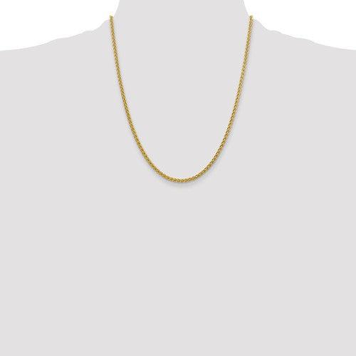 14k 2.75mm Semi-solid Wheat Chain - Seattle Gold Grillz