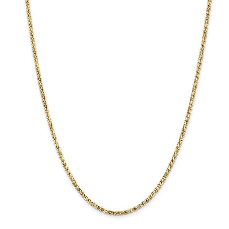 14K yellow gold 2.8mm Spiga chain