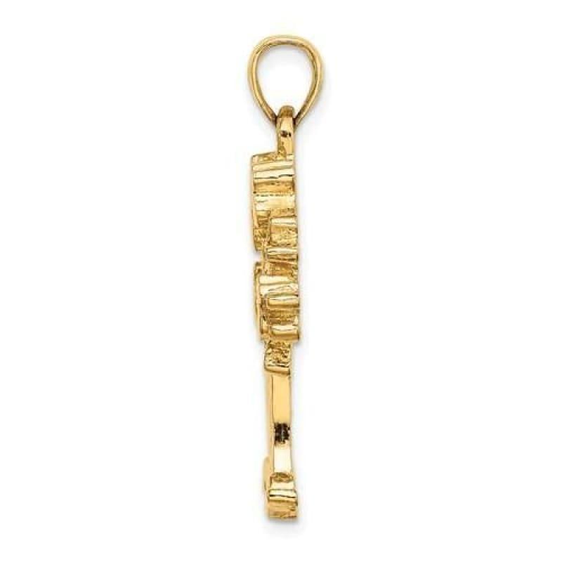 14K 2-D And Cut-Out MONEY TREE Charm - Seattle Gold Grillz