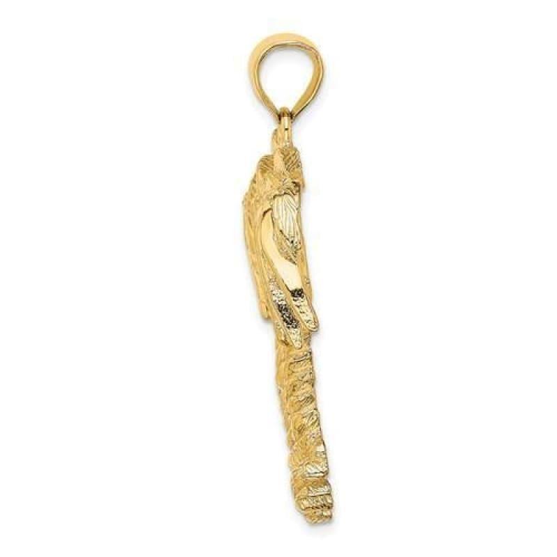 14K 2-D Double Palm Trees Charm - Seattle Gold Grillz