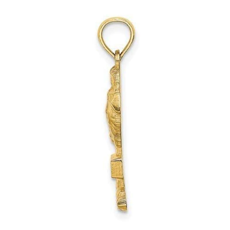 14K 2-D SAN DIEGO On Palm Tree Charm - Seattle Gold Grillz