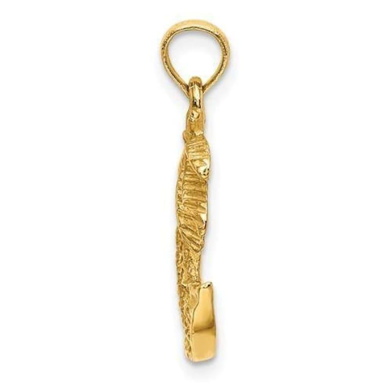 14K 2D Palm Trees On Island Charm - Seattle Gold Grillz