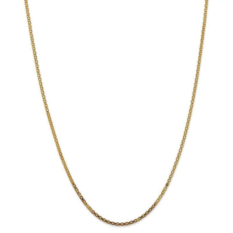 14k 2mm Lightweight Handmade Flat Chain - Seattle Gold Grillz