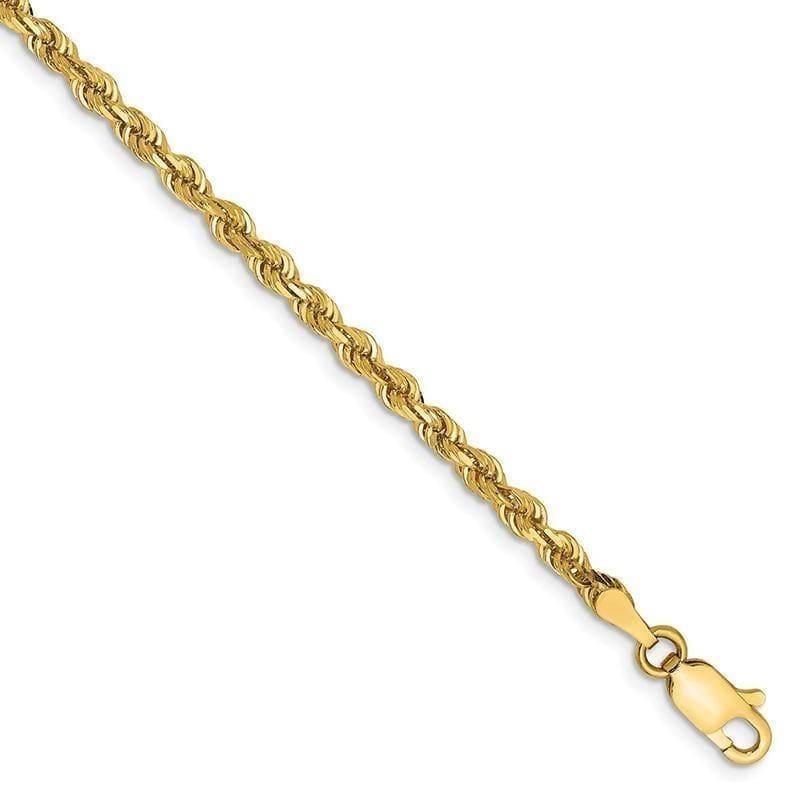14k 3.0mm D-C Quadruple Rope Bracelet - Seattle Gold Grillz
