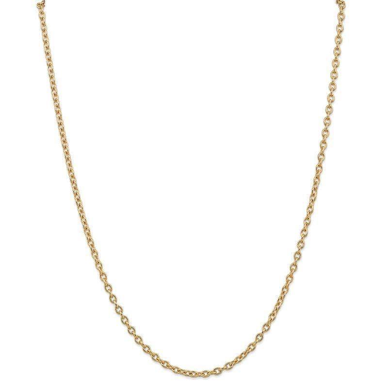 14k 3.2mm Cable Chain - Seattle Gold Grillz