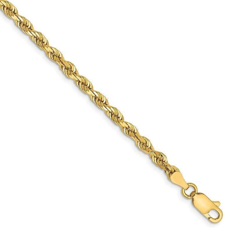 14k 3.35mm D-C Quadruple Rope Bracelet - Seattle Gold Grillz