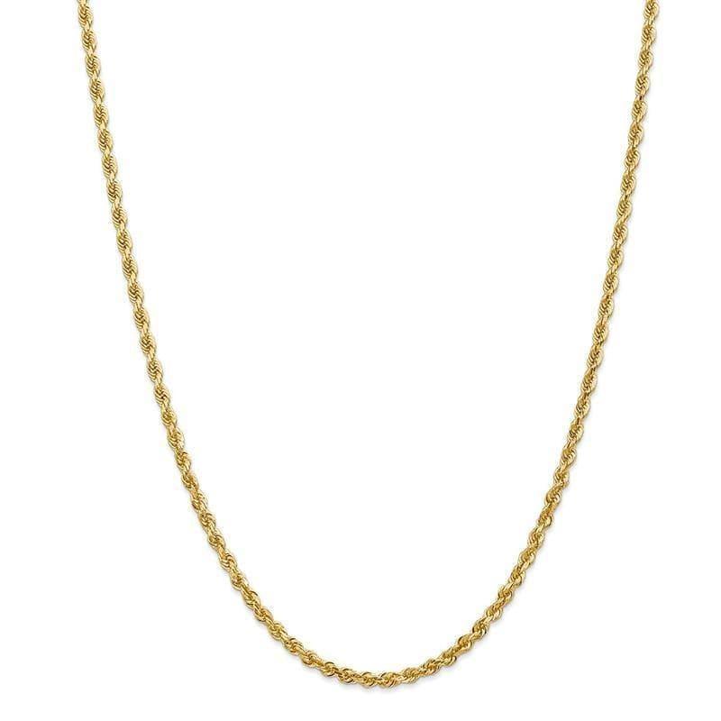 14k 3.35mm Diamond Cut Quadruple Rope Chain - Seattle Gold Grillz