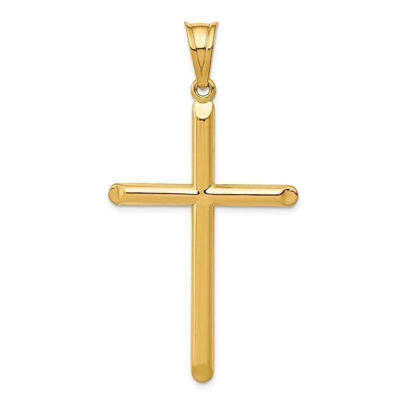 14k 3-D Hollow Cross Pendant. Weight: 1.75, Length: 56, Width: 30 - Seattle Gold Grillz