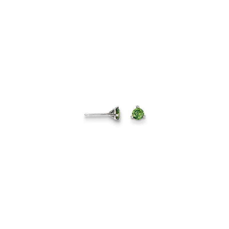 14k .33ct Green Diamond Stud Earrings - Seattle Gold Grillz