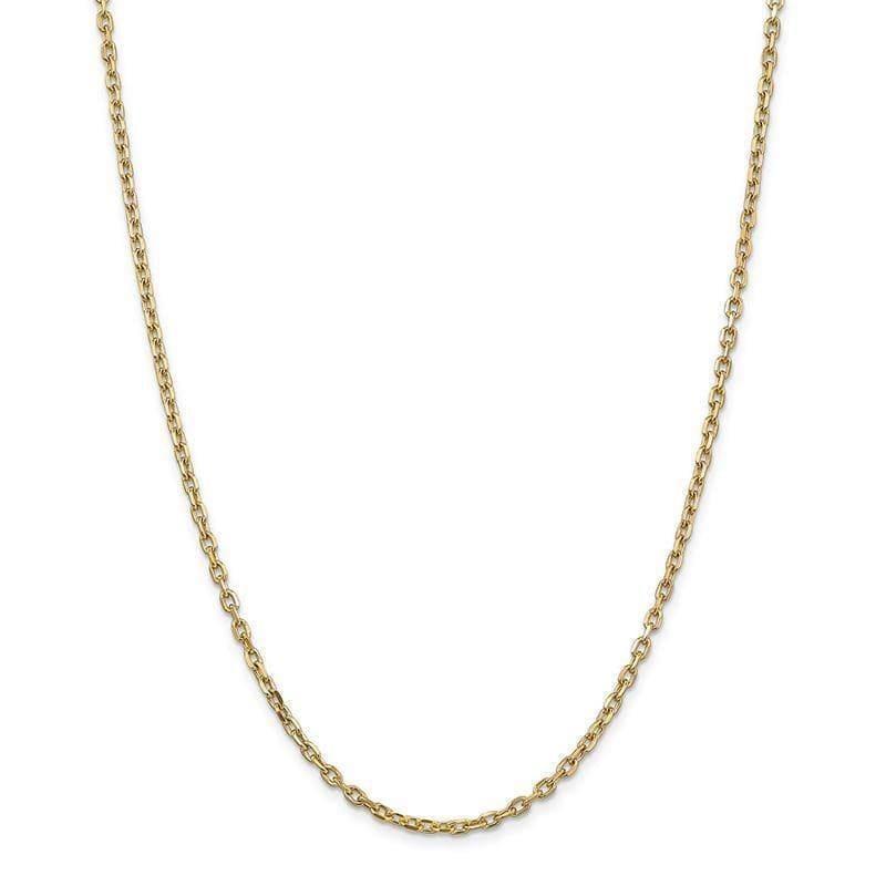 14k 3mm D-C Cable Chain - Seattle Gold Grillz