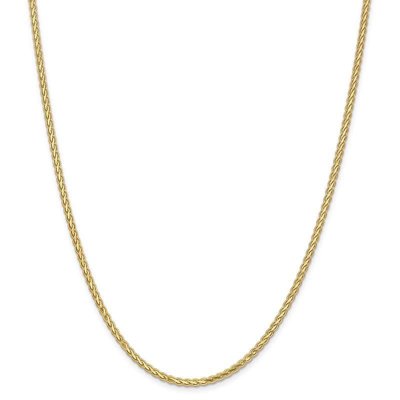 14k 3mm Flat Wheat Bracelet - Seattle Gold Grills