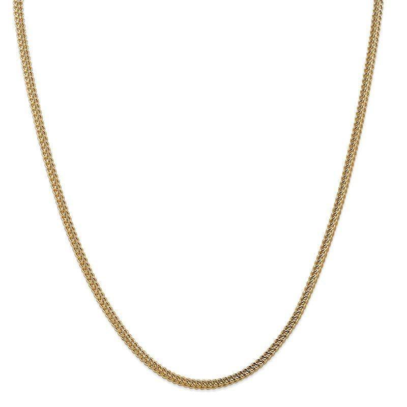 14k 3mm Hollow Franco Chain - Seattle Gold Grillz