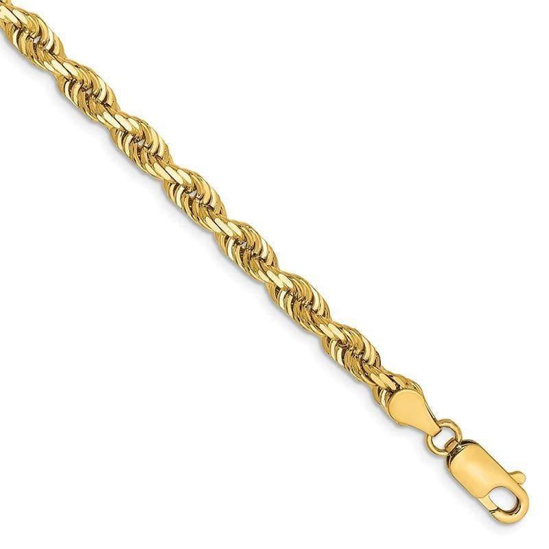 14k 4.5mm D-C Quadruple Rope Bracelet - Seattle Gold Grillz