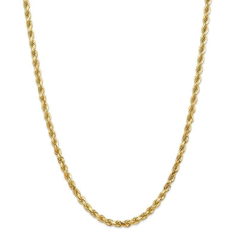 14k 4.5mm Diamond-cut Rope with Lobster Clasp Chain - Seattle Gold Grillz