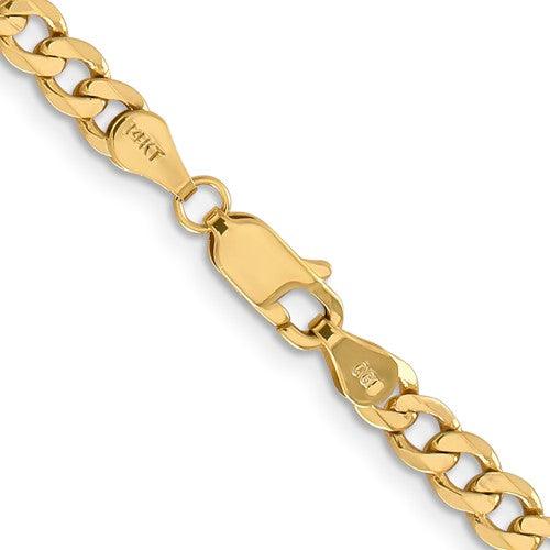 14k 4.75mm Flat Figaro Chain - Seattle Gold Grillz