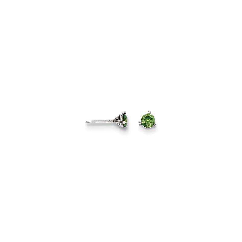 14k .40ct Green Diamond Stud Earrings - Seattle Gold Grillz