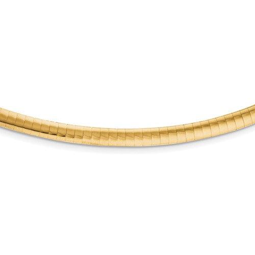 14k 4mm Two-tone Reversible Omega Chain - Seattle Gold Grillz