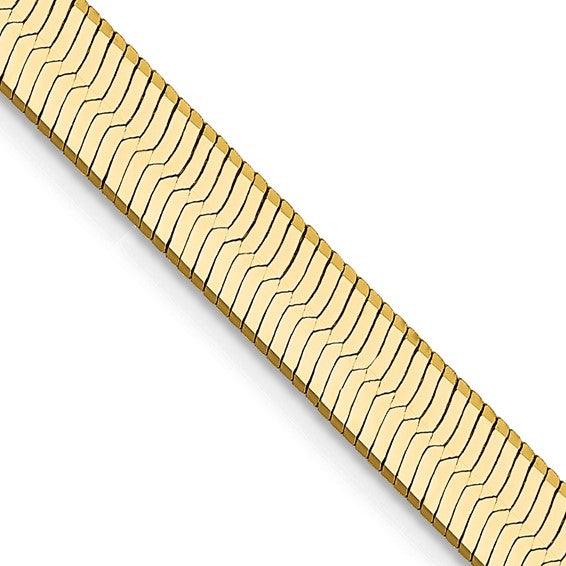 14k 5.0mm Silky Herringbone Chain - Seattle Gold Grillz