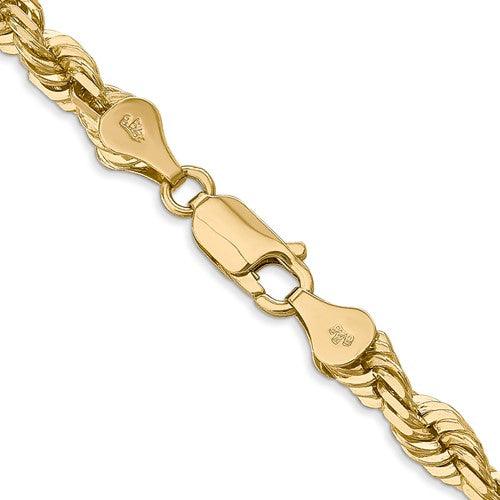 14k 5.5mm Diamond-cut Rope Chain - Seattle Gold Grillz