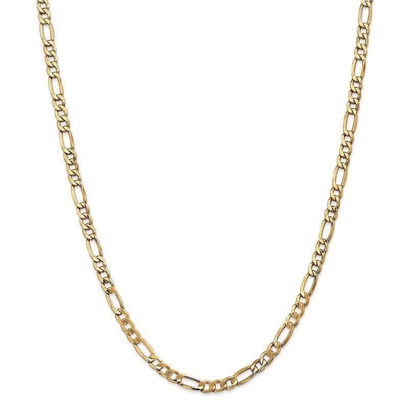 14k 5.75mm Semi-Solid Figaro Chain - Seattle Gold Grillz