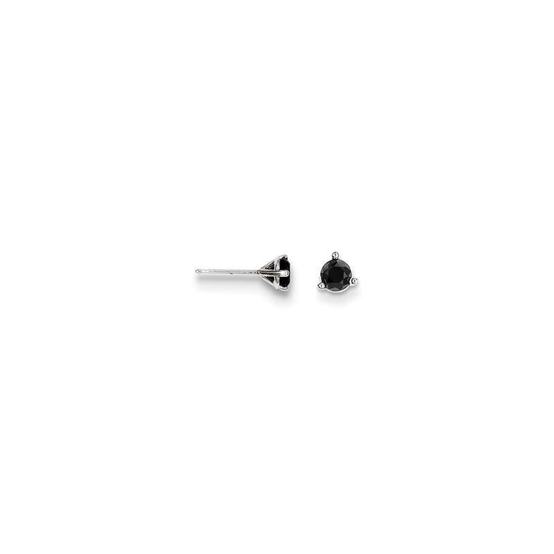 14k .50ct Black Diamond Stud Earrings - Seattle Gold Grillz