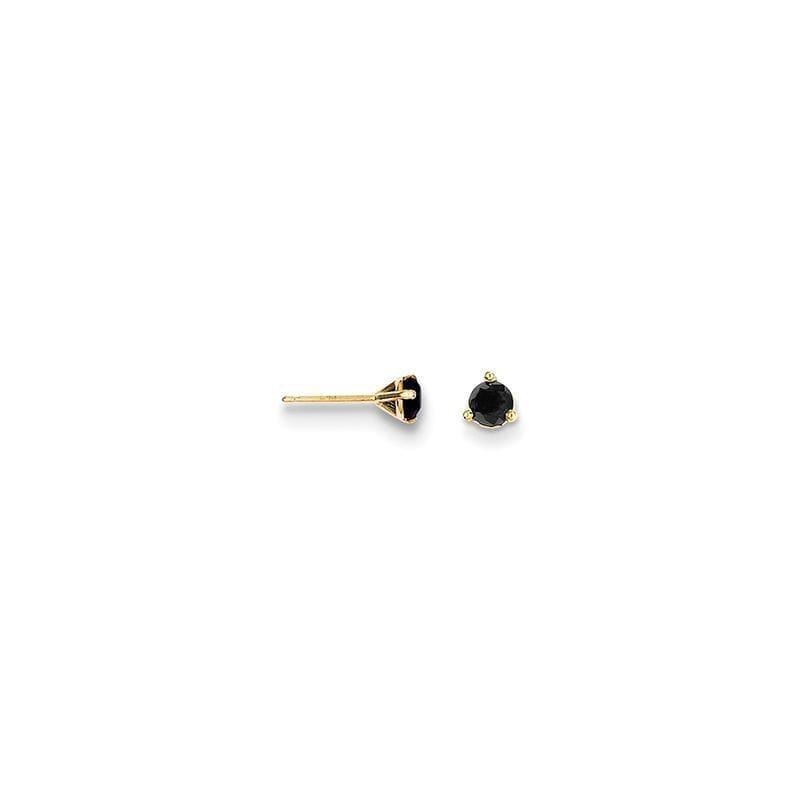14k .50ct. Black Diamond Stud Earrings - Seattle Gold Grillz