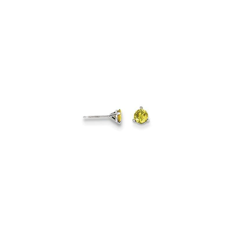 14k .50ct Yellow Diamond Stud Earrings - Seattle Gold Grillz