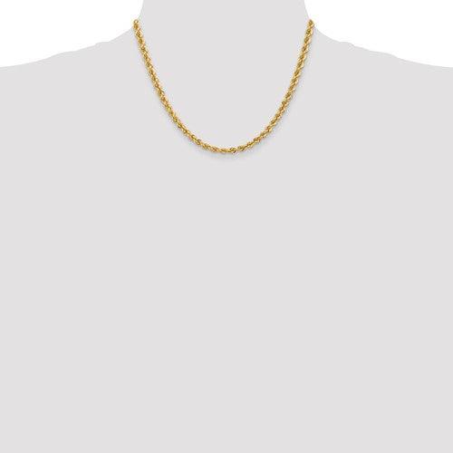 14k 5mm Handmade Regular Rope Chain - Seattle Gold Grillz