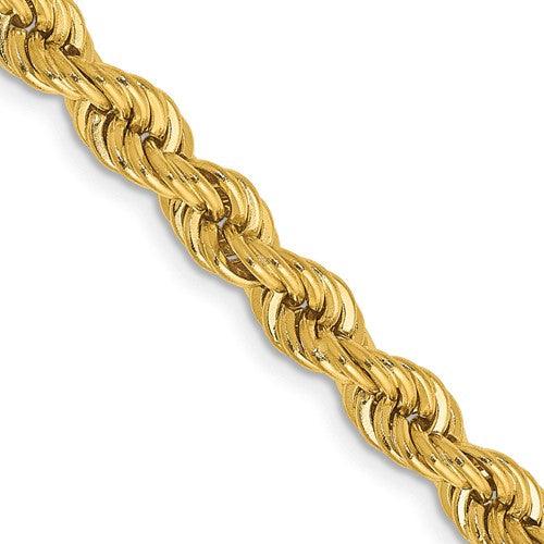 14k 5mm Handmade Regular Rope Chain - Seattle Gold Grillz