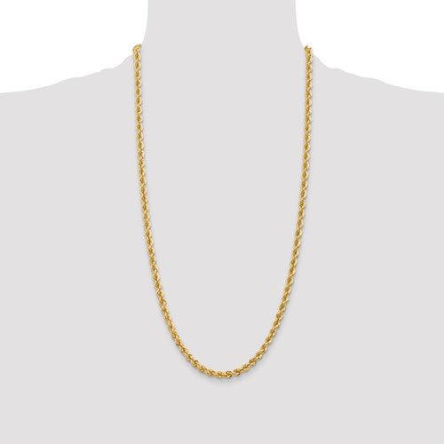 14k 5mm Handmade Regular Rope Chain - Seattle Gold Grillz