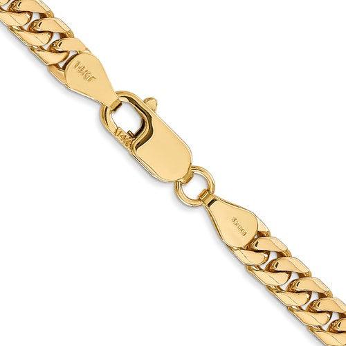 14k 5mm Solid Miami Cuban Link Chain - Seattle Gold Grillz