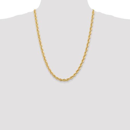 14k 6mm Handmade Regular Rope Chain - Seattle Gold Grillz