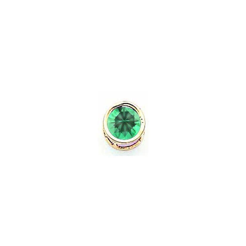 14k 6mm Mount St. Helens bezel pendant - Seattle Gold Grillz