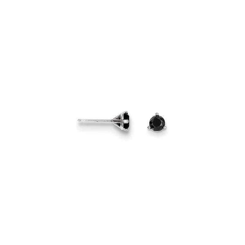 14k .75ct Black Diamond Stud Earrings - Seattle Gold Grillz