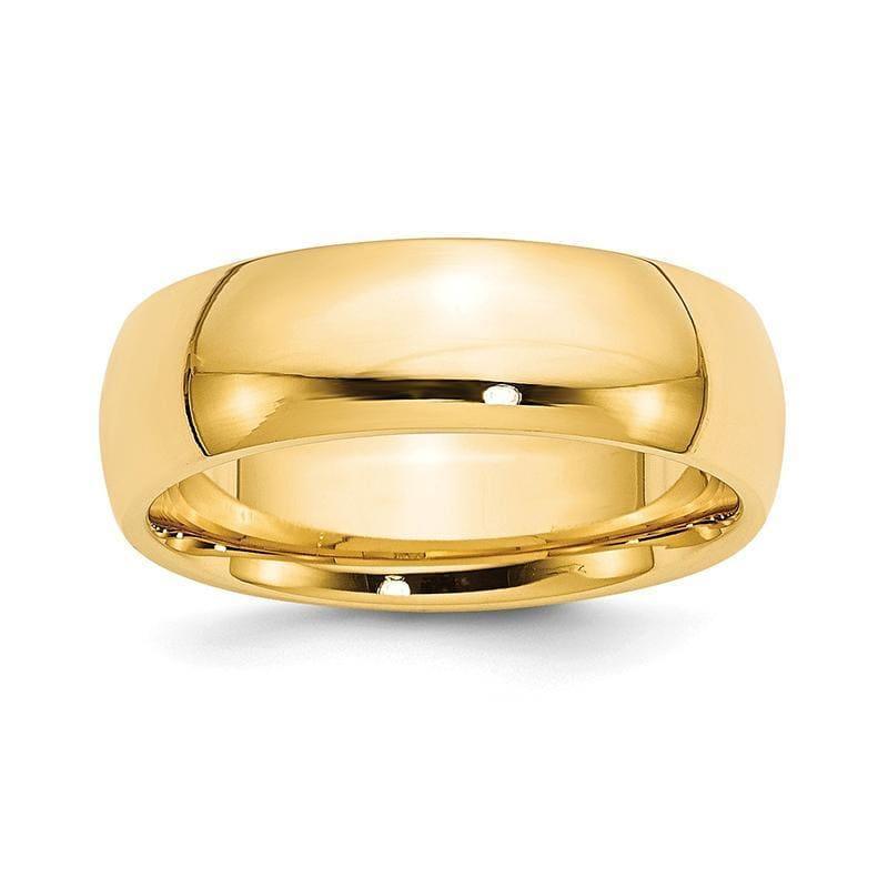14k 7mm Comfort-Fit Band - Seattle Gold Grillz