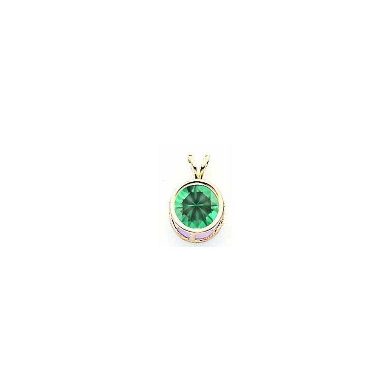 14k 8mm Mount St. Helens bezel pendant - Seattle Gold Grillz