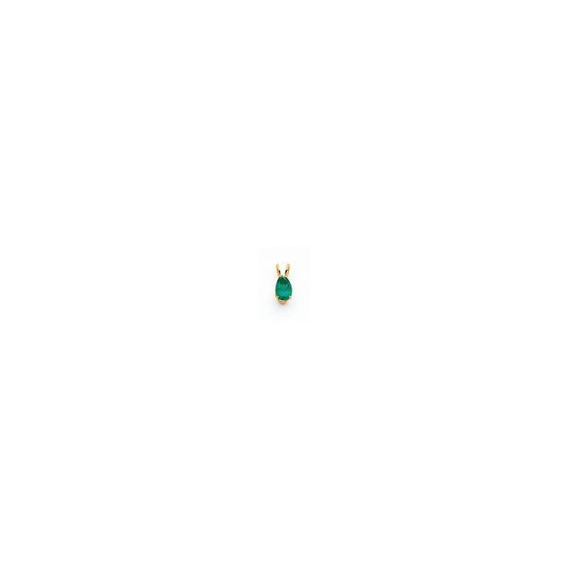 14k 9x6mm Pear Mount St. Helens pendant - Seattle Gold Grillz